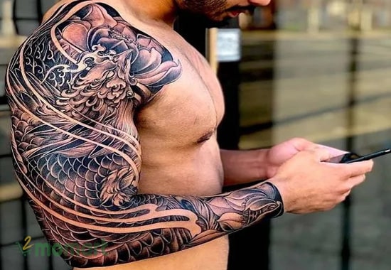 Tattoo cá chép mang lại sự may mắn, thành công
