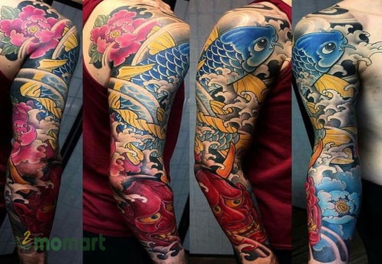 Một số gợi ý mẫu tattoo cá chép trên cánh tay