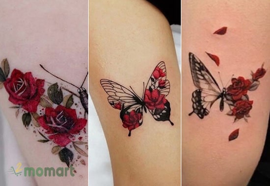 Mẫu tattoo hoa hồng nhỏ xinh và tinh tế được đặt trên tay