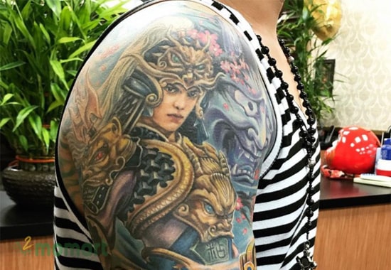 Nếu yêu thích nghệ thuật tattoo, xăm Triệu Vân ở tay là một lựa chọn thú vị