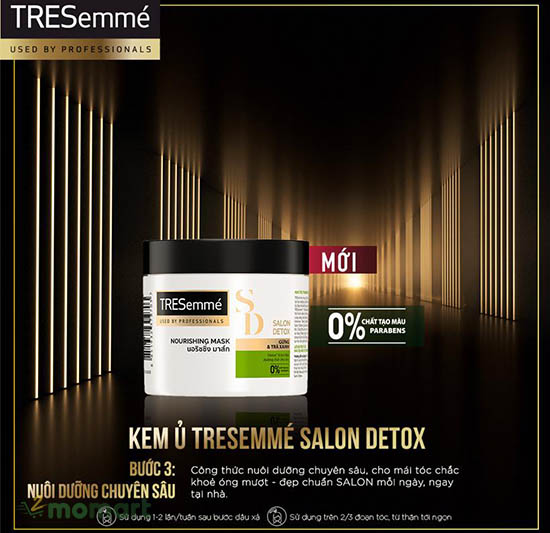 Dịu nhẹ và nuôi dưỡng mái tóc cùng kem ủ tóc Tresemme detox