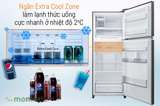 Hệ thống làm lạnh Extra Cool Zone tiết kiệm thời gian