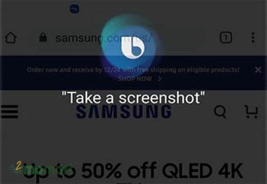 Chụp màn hình tiện ích bằng lệnh Take a screenshot