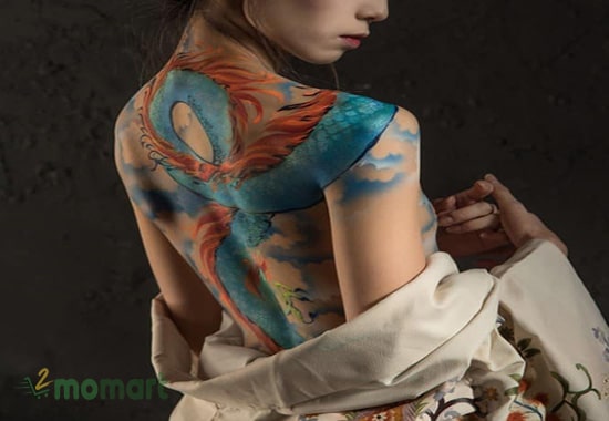 Hình tattoo Nhật cổ full lưng đầy cá tính dành cho các bạn nữ