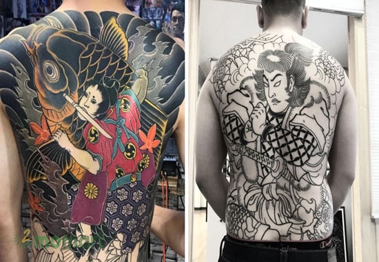 Tattoo Yakuza Nhật cổ full lưng đầy mới lạ và độc đáo