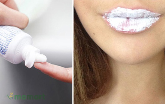 Xóa vết thâm môi bằng kem đánh răng