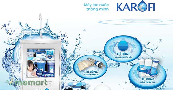 Máy lọc nước Karofi loại bỏ vi khuẩn tốt nhất