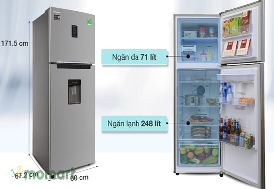 Mẫu tủ lạnh 2 cửa Samsung 327l RT32K5932S8