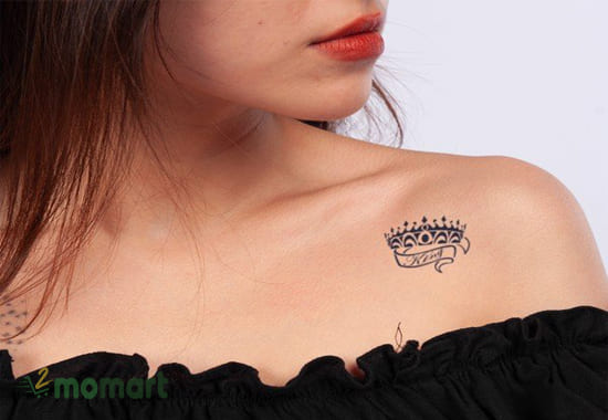 Vẻ đẹp đầy kiêu sa của mẫu tattoo vương miện