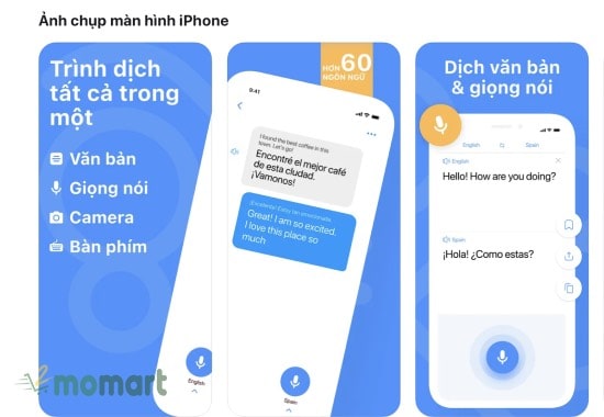 Dịch từ tiếng Anh sang tiếng Việt dễ dàng trên điện thoại