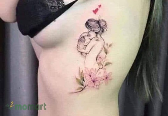 Tattoo mẹ bồng con là ý tưởng hay trong xăm hình nghệ thuật