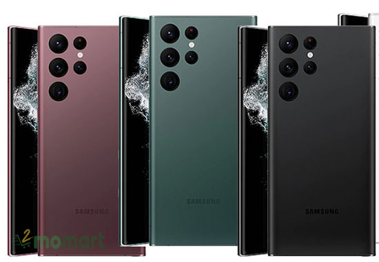 Samsung Galaxy Ultra S22 có nhiều màu sắc ấn tượng