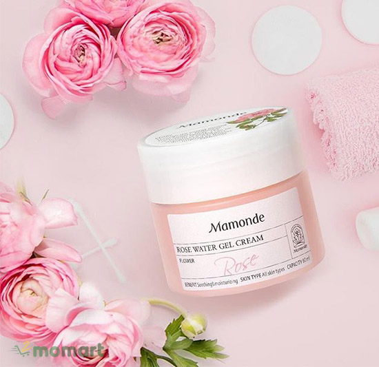 Mamonde Rose Water Gel Cream chứa thành phần hoa hồng 