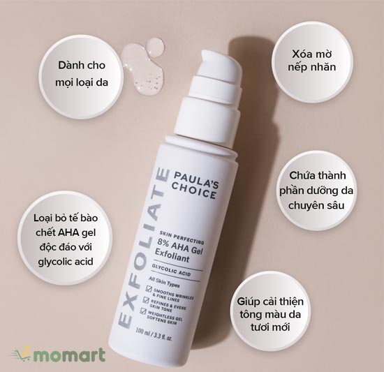 Paula’s Choice Skin Perfecting 8% AHA Lotion dưỡng da chuyên sâu