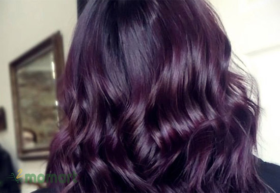 Nhuộm tóc màu tím trầm lavender