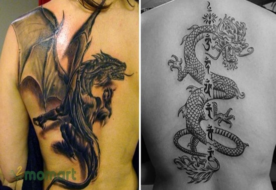 Rồng là một mẫu tattoo cực kỳ độc đáo và cuốn hút