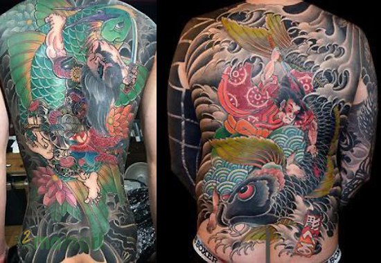 Tattoo Yakuza cá chép được cả nam và nữ ưa chuộng