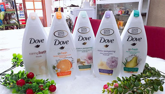 Sữa tắm trắng Dove được quảng cáo rất nhiều trên tivi