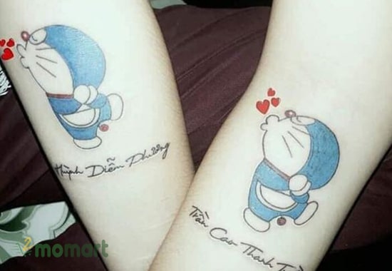Các cặp đôi khá yêu thích cách thể hiện tình cảm bằng Doraemon