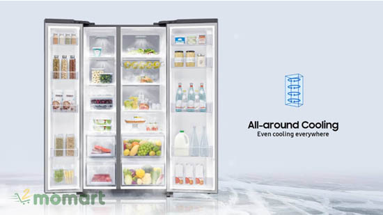 Tủ lạnh Samsung RS5000 tối ưu không gian