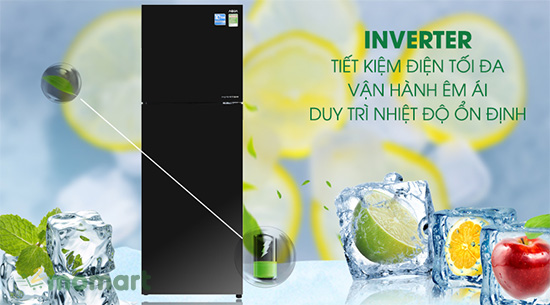 Tính năng tiết kiệm điện của tủ lạnh Aqua AQR-IG386DN (GBN)