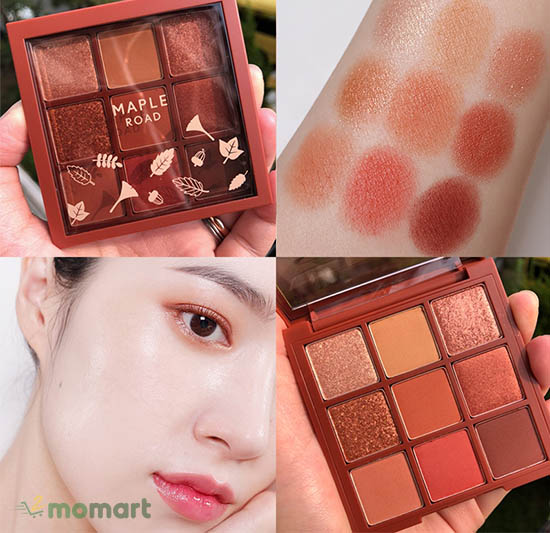 Etude House Play Color Eyes Palette Maple Road thiết kế gọn nhẹ
