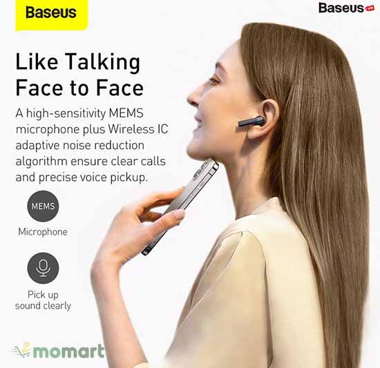 Tai nghe Baseus Encok True Wireless Earphones W2 đến từ thương hiệu uy tín