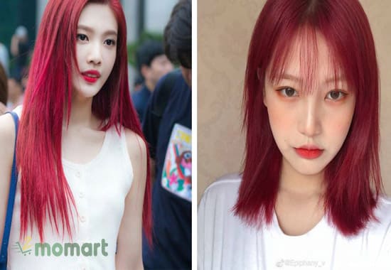 Nhuộm tóc đỏ cherry là một trong những màu tóc thịnh hành