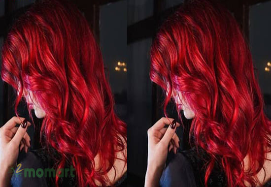 Tóc màu đỏ neon mang đến cho bạn vẻ ngoài đầy phong cách