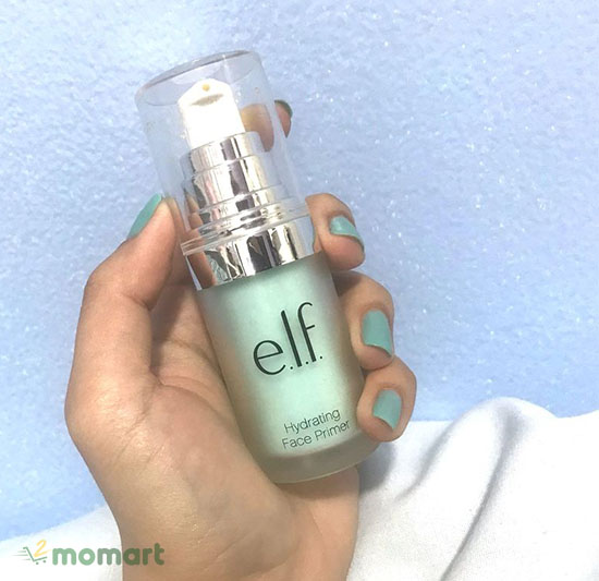 Kem lót E.L.F Hydrating Face Primer màu xanh lá giúp lớp makeup bền màu hơn