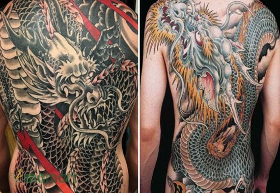 Mỗi màu sắc của hình tattoo rồng đều mang ý nghĩa riêng