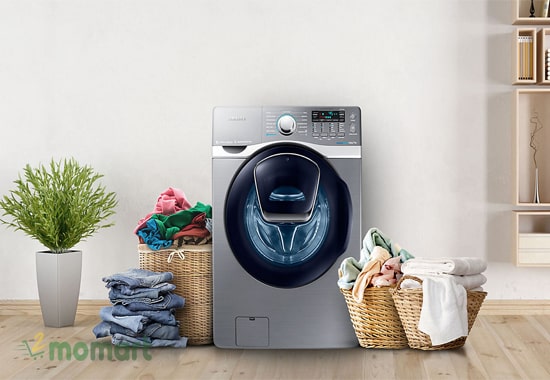 Máy giặt Samsung có vẻ ngoài hiện đại cao cấp