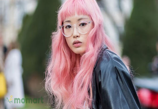 Một màu tóc hồng pastel đẹp tự nhiên cho nàng