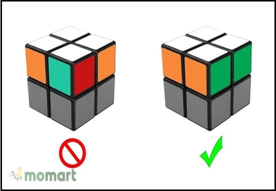 Mục tiêu cần hoàn thành ở bước giải Rubik 2x2 số 1