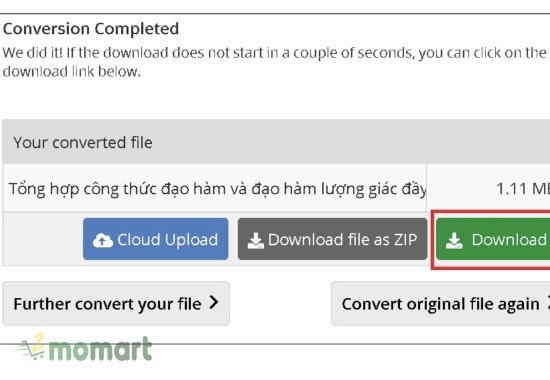 Mách bạn Cách chuyển file Word sang PDF bằng Online Convert