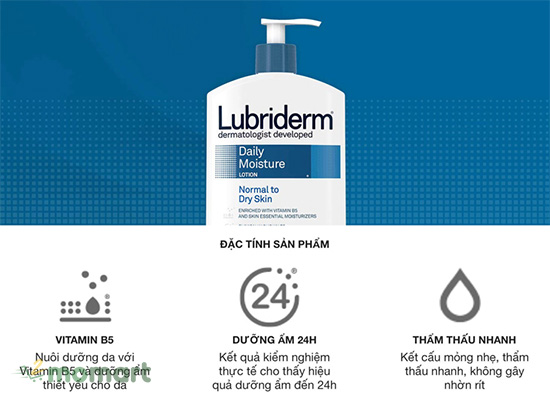 Lubriderm Daily Moisture Lotion công dụng
