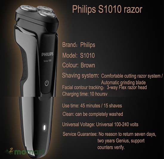 Máy cạo râu Philips S1010 mang lại hiệu quả sử dụng tối ưu