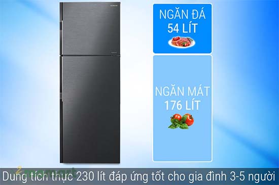 Tủ lạnh Hitachi Inverter 230L R-H230PGV7(BBK) dễ sử dụng