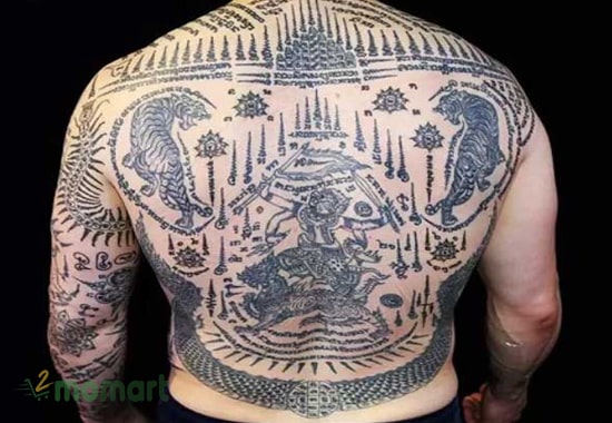 Mẫu tattoo Khmer Bayon khiến bạn tạo điểm nhấn ấn tượng