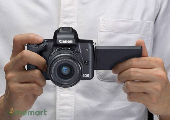 Máy Ảnh Canon EOS M50 + Kit 15-45mm thuận tiện cầm nắm