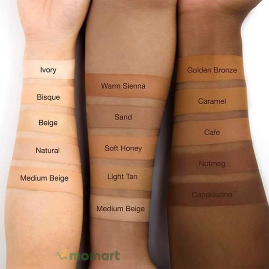 Mối tone da sẽ tương thích với một số màu nhất định