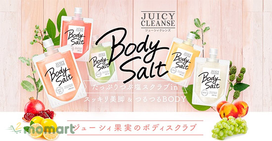 Thành phần thiên nhiên của Utena Juicy Cleanse Body Salt