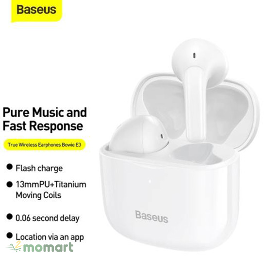 Tai nghe Baseus True Wireless Earphones Bowie E3 có nhiều ưu điểm