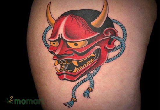 Hình tattoo mặt quỷ dạ xoa được giới trẻ yêu thích
