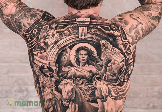 Thiết kế hình tattoo full lưng dành cho nam giới đẹp nhất