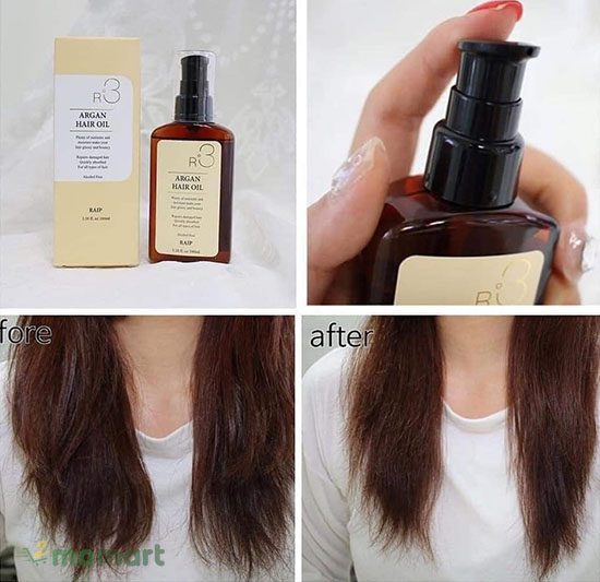 Tinh dầu dưỡng tóc Raip R3 Argan Hair Oil giúp tóc luôn mềm mại