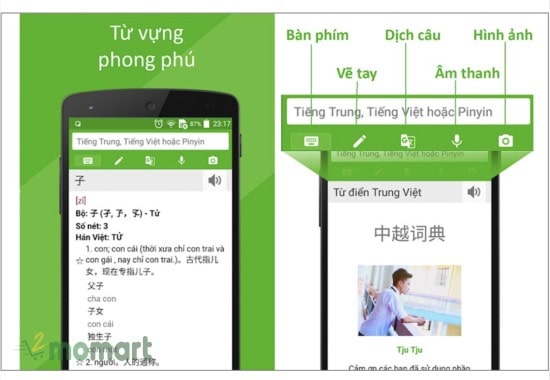 Cách dịch tiếng Trung sang tiếng Việt bằng Từ điển Trung Việt