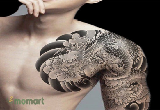 Bạn sẽ dễ dàng thể hiện chất riêng với hình tattoo rồng Nhật cổ
