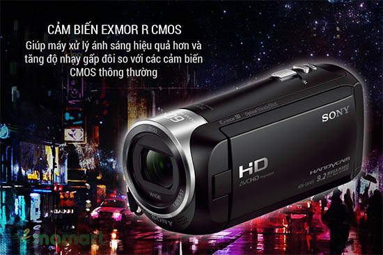 Sony handycam HDR-CX405 thông minh