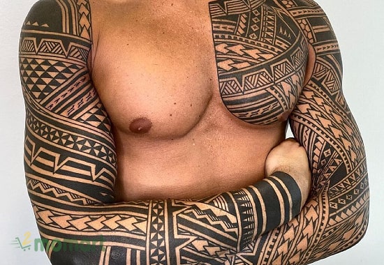 Giới trẻ không thể phủ nhận sức hút của hình xăm Maori full tay